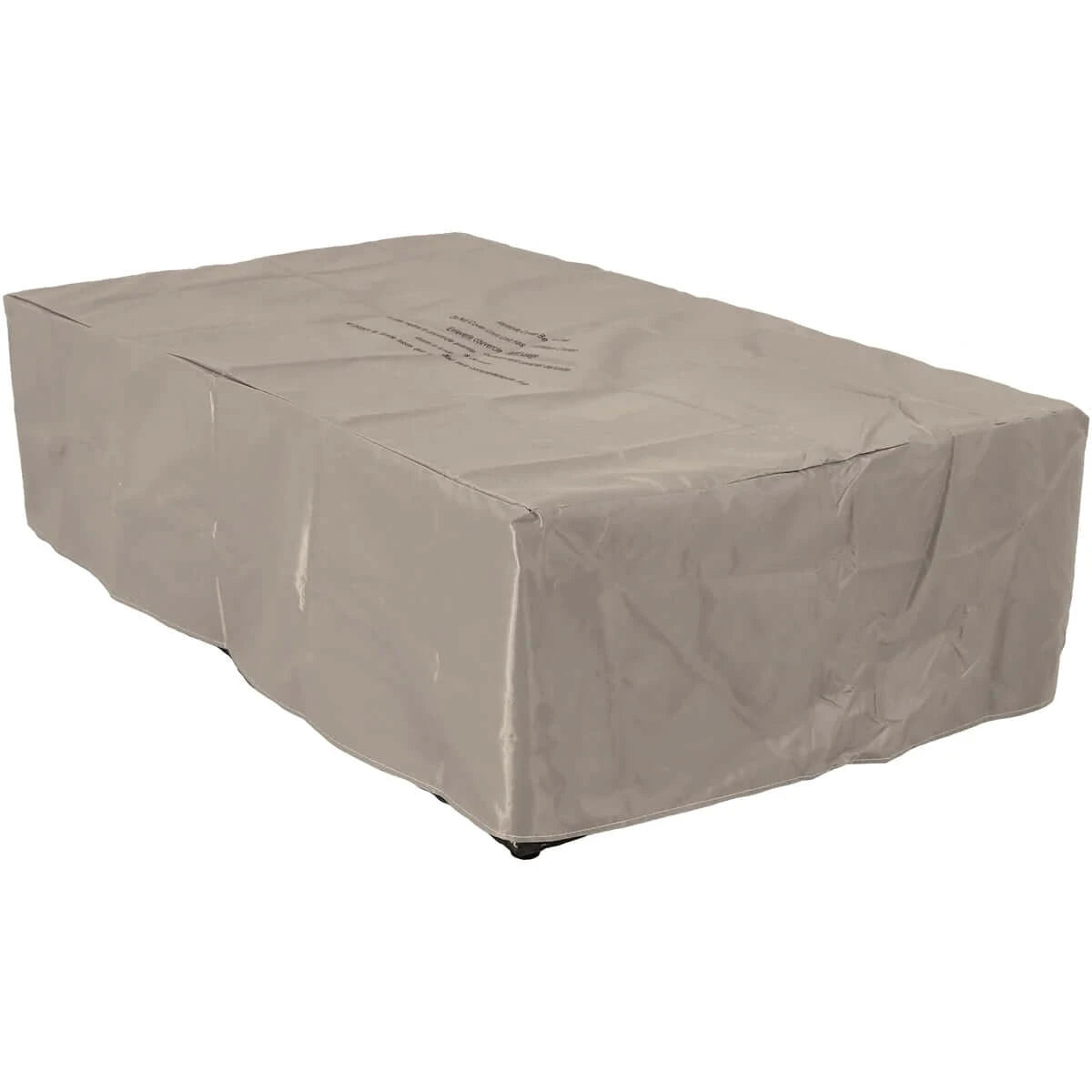 48" Rustic Faux Wood Fire Pit | Weather-Resistant Durable Cover and Lava Rocks | Smokeless