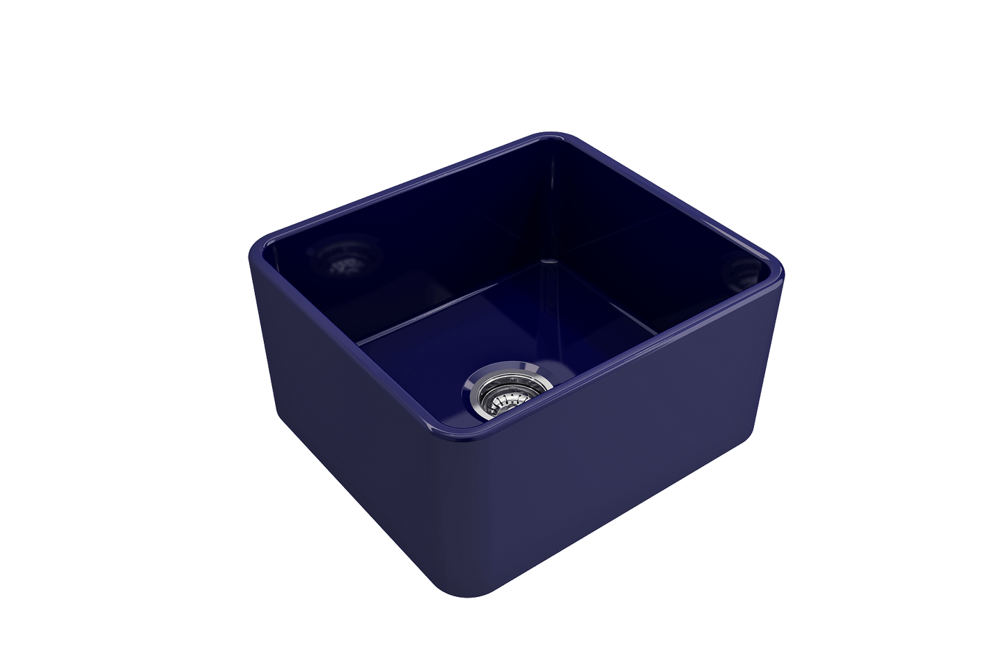 BOCCHI CLASSICO 20" Fireclay Farmhouse Single Bowl Kitchen Sink with Protective Bottom Grid and Strainer
