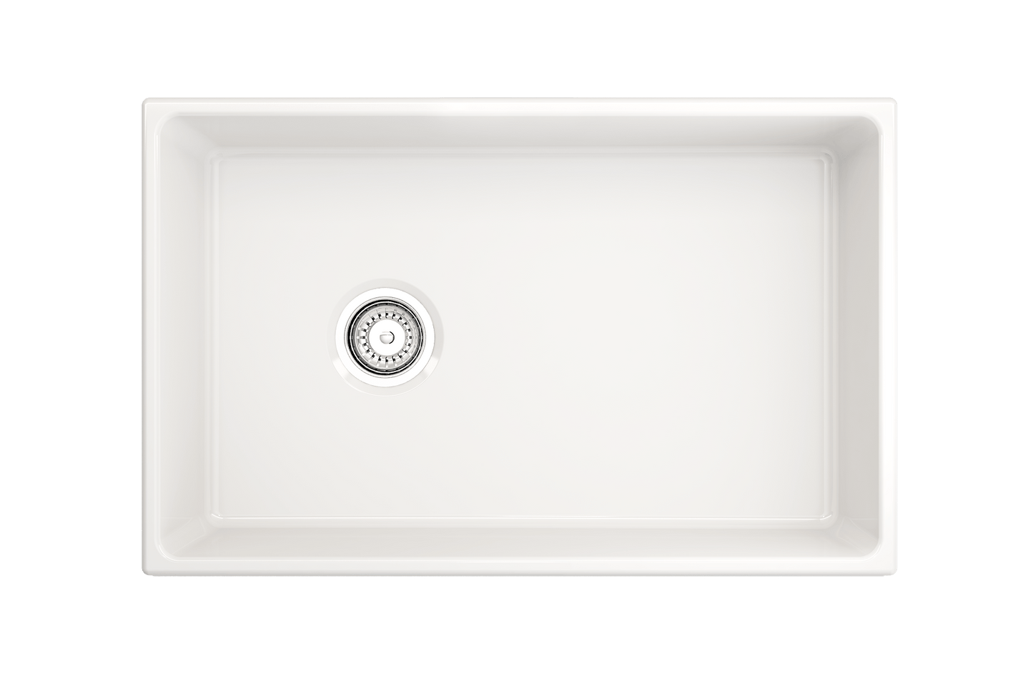 BOCCHI VIGNETO 30" Fireclay Farmhouse Single Bowl Kitchen Sink