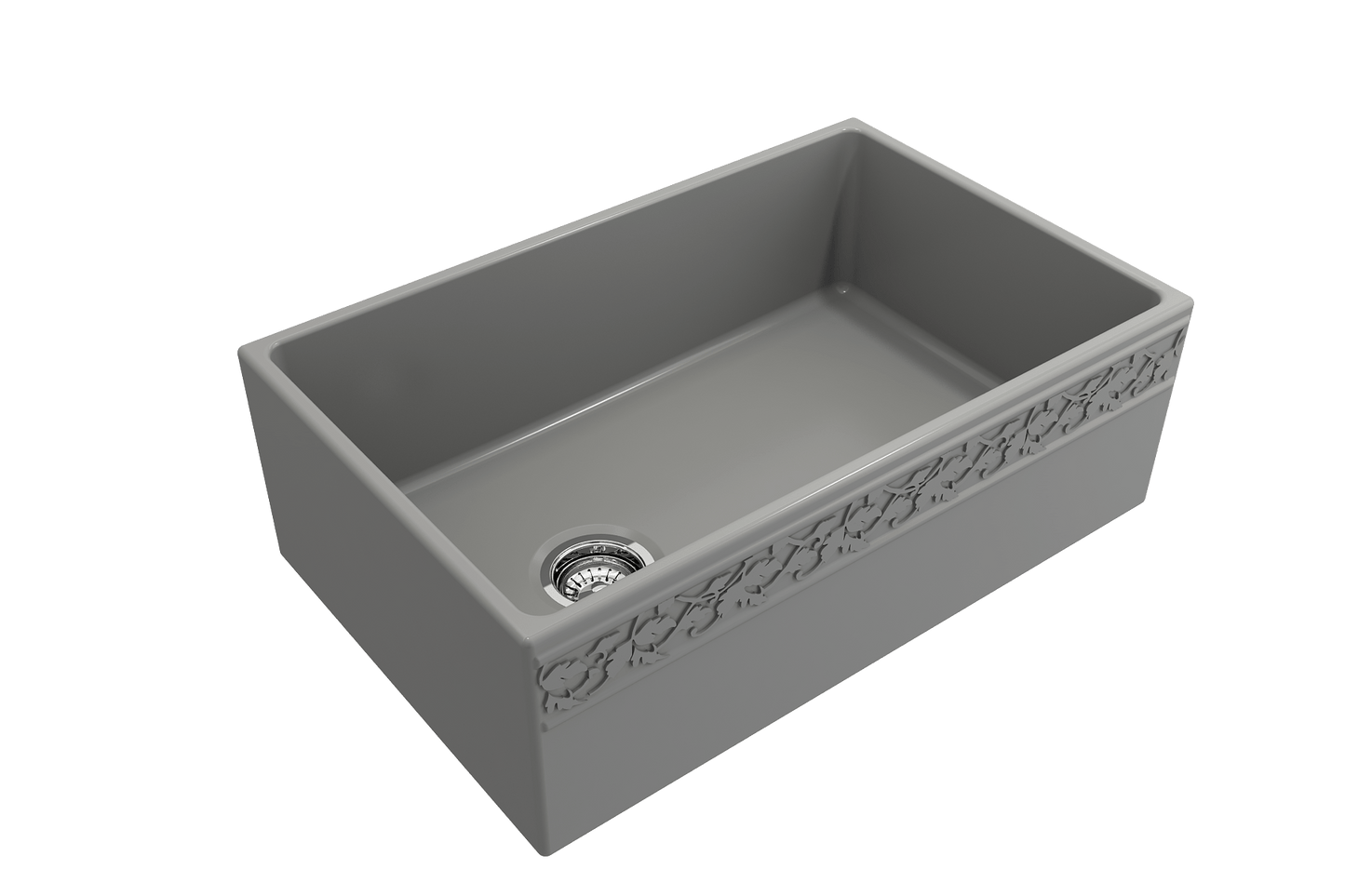 BOCCHI VIGNETO 30" Fireclay Farmhouse Single Bowl Kitchen Sink