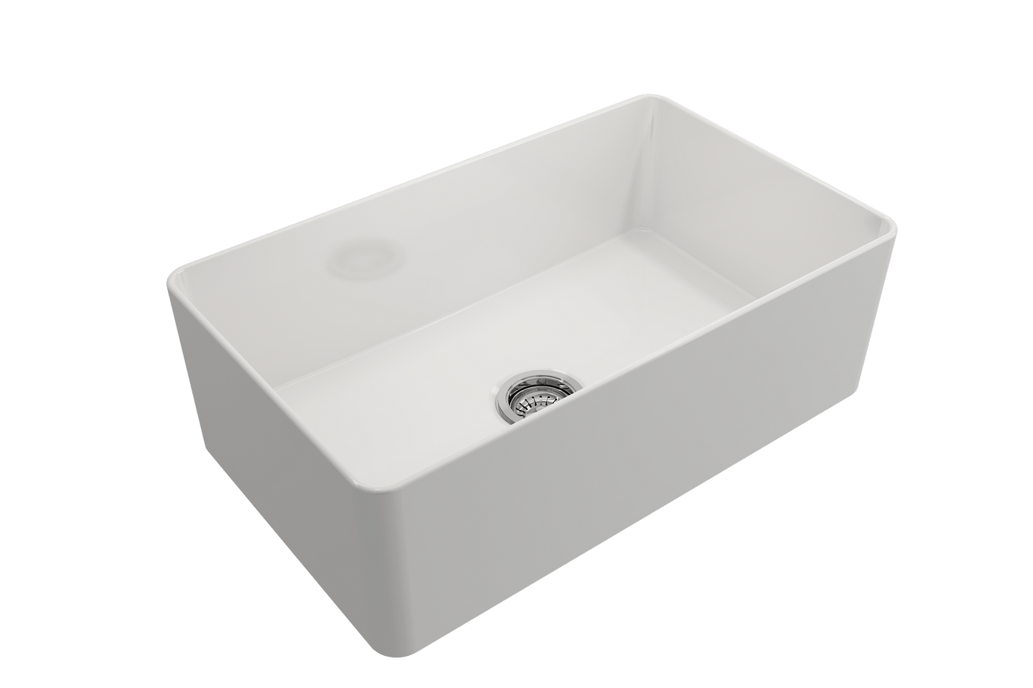 BOCCHI ADERCI FORTE 30" Ultra-Slim Farmhouse Fireclay Single Bowl Kitchen Sink