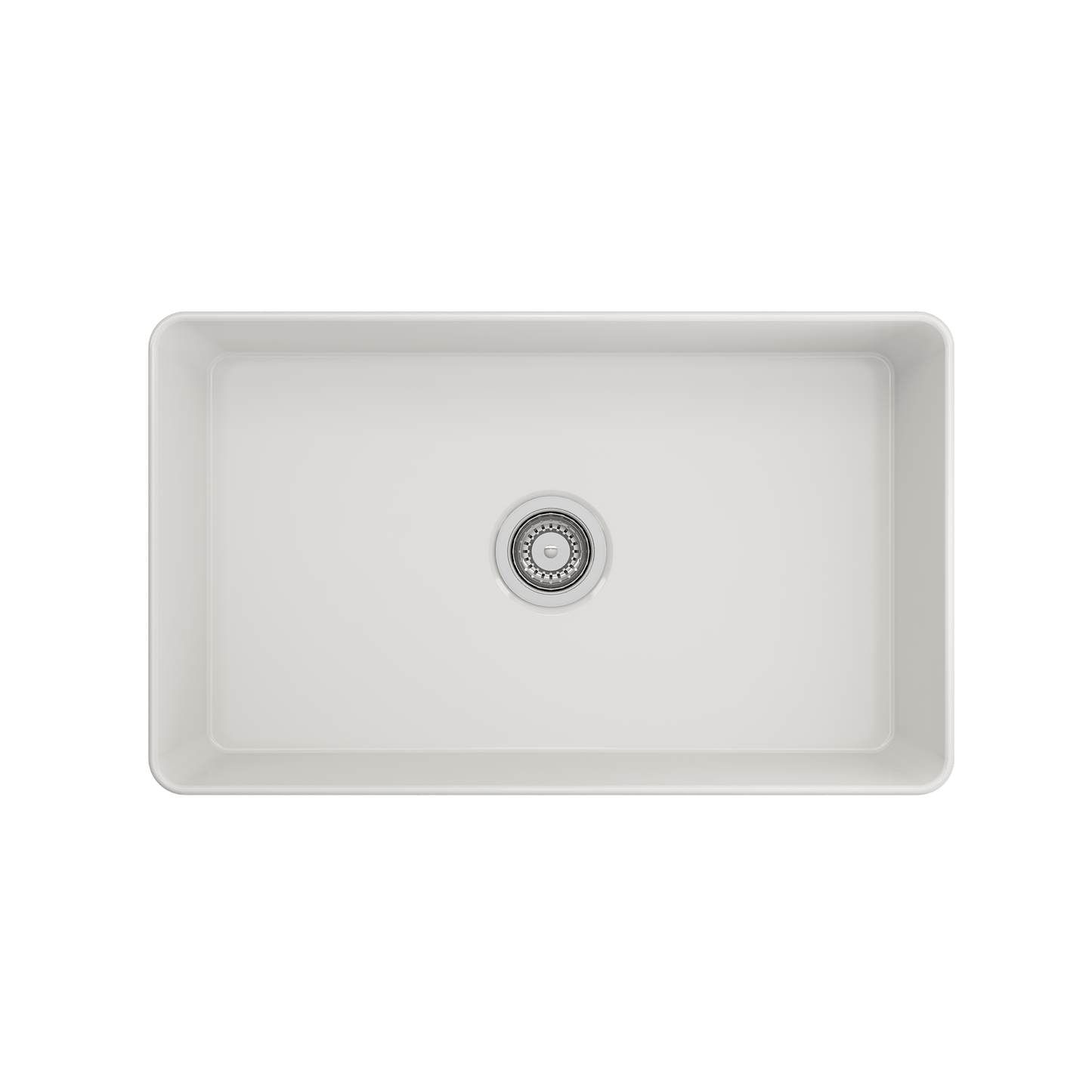 BOCCHI ADERCI FORTE 30" Ultra-Slim Farmhouse Fireclay Single Bowl Kitchen Sink