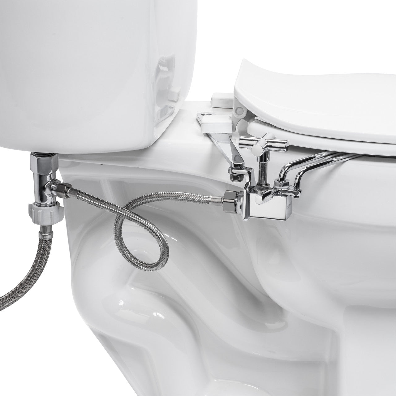 Brondell Side-Mounted Bidet Attachment with Adjustable Spray Wand
