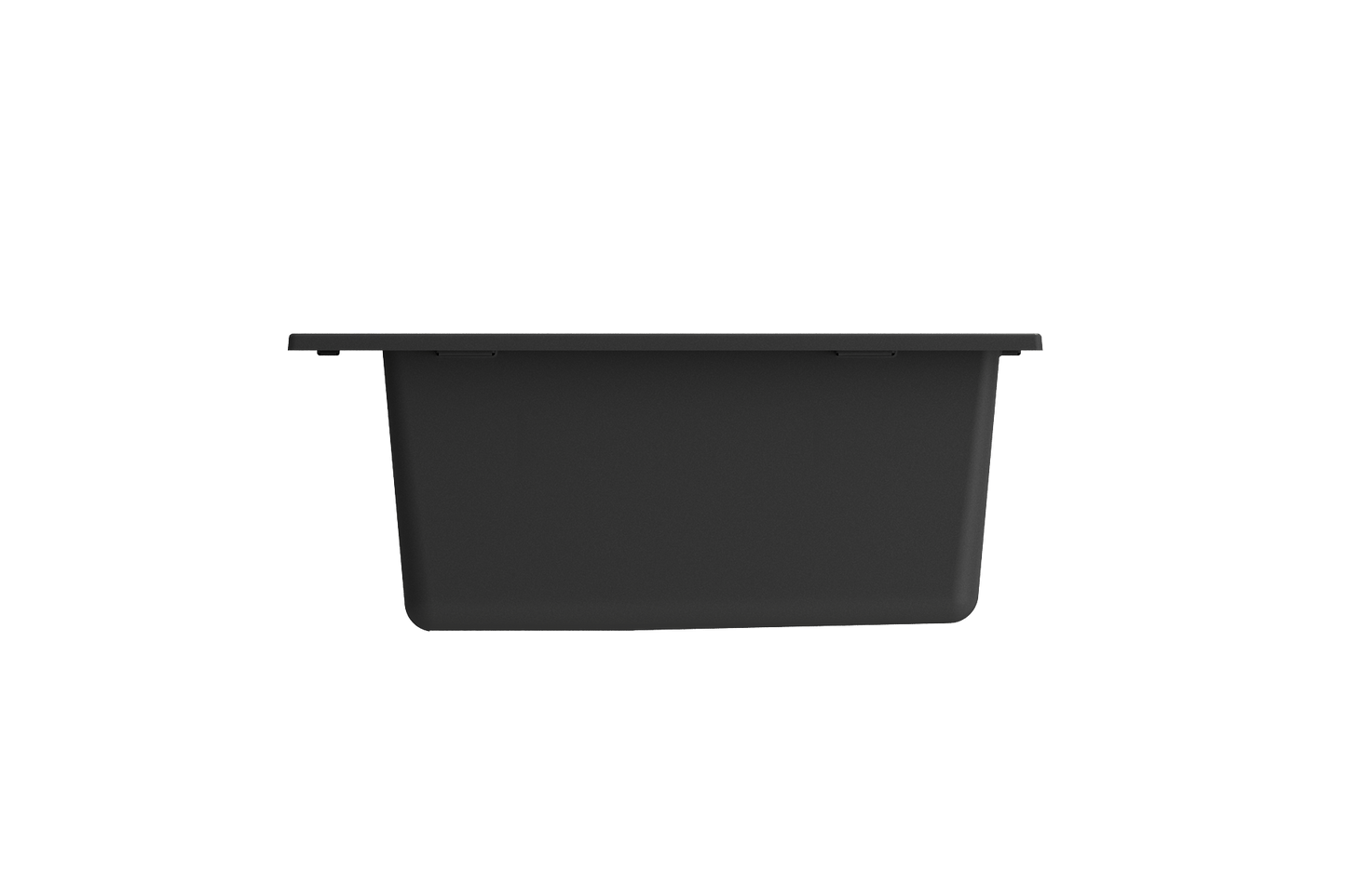 CAMPINO UNO 24" Single Bowl Dual Mount Granite Kitchen Sink with Strainer