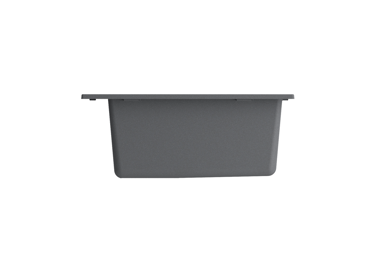 CAMPINO UNO 24" Single Bowl Dual Mount Granite Kitchen Sink with Strainer