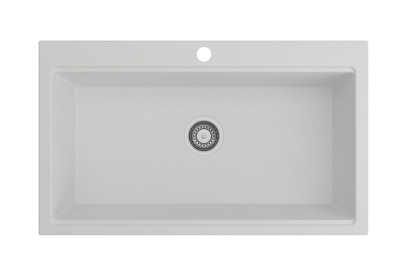 BOCCHI BAVENO LUX 34" Dual-Mount Single Bowl Granite Composite Kitchen Sink with Integrated Workstation and Accessories