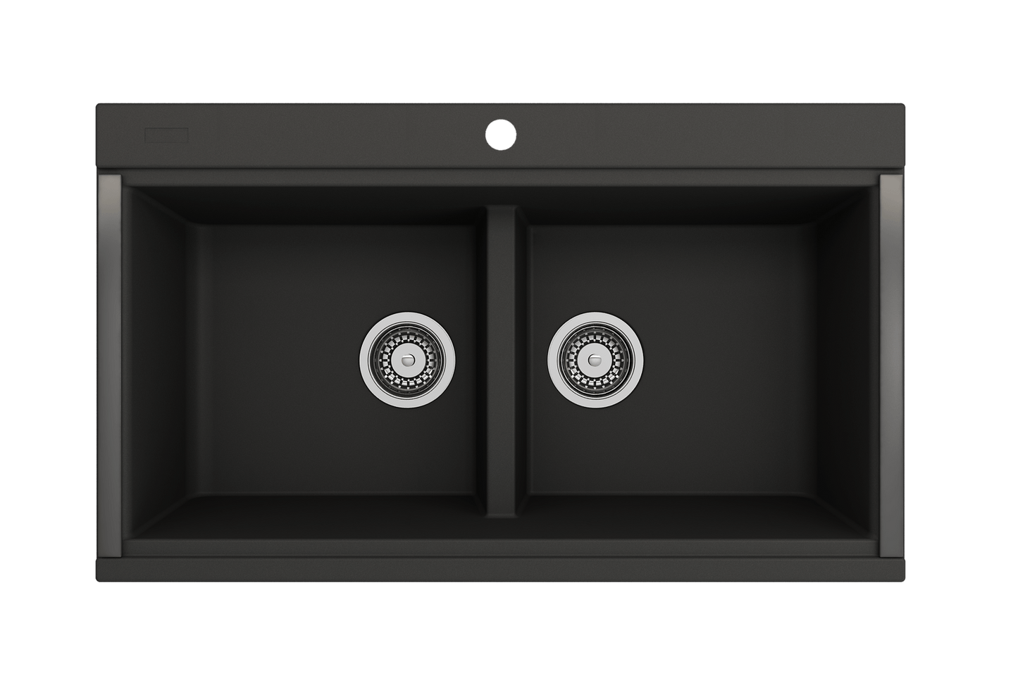 BOCCHI BAVENO LUX 33" Double Bowl Granite Composite Kitchen Sink with Integrated Workstation and Accessories