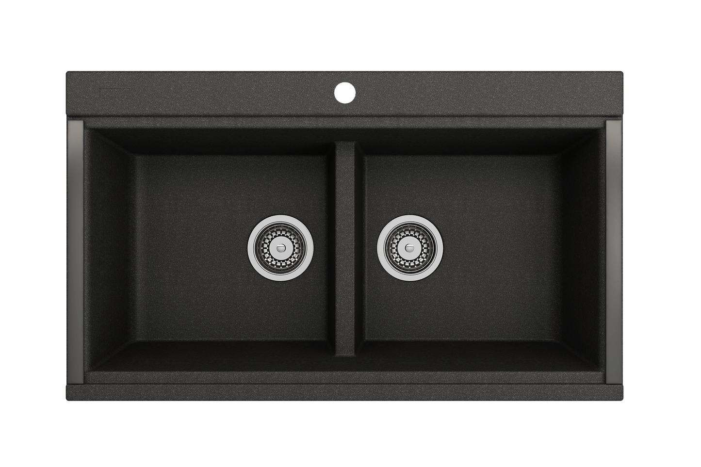 BOCCHI BAVENO LUX 33" Double Bowl Granite Composite Kitchen Sink with Integrated Workstation and Accessories