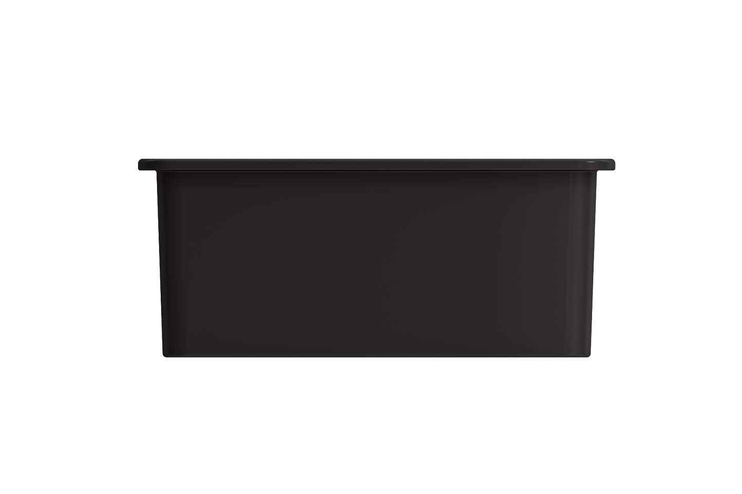 BOCCHI SOTTO 24" Fireclay Dual-Mount Single Bowl Kitchen Sink with Protective Bottom Grid and Strainer