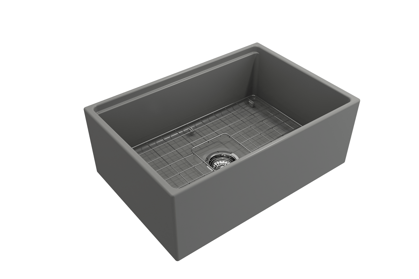 BOCCHI CONTEMPO 27" Single Bowl Kitchen Sink with Integrated Work Station & Accessories