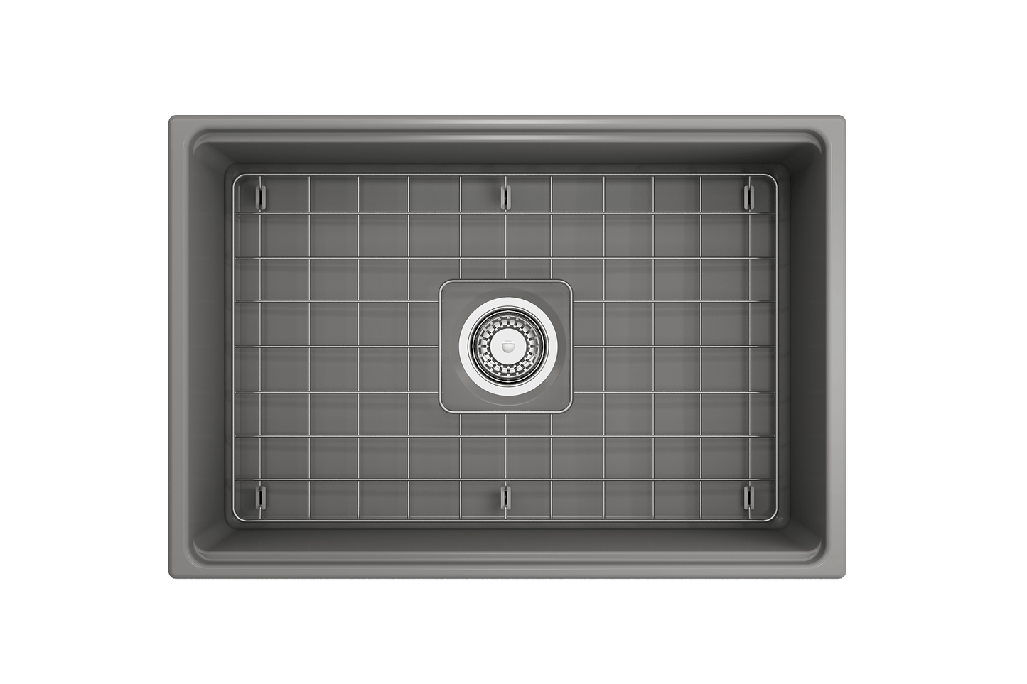 BOCCHI CONTEMPO 27" Single Bowl Kitchen Sink with Integrated Work Station & Accessories