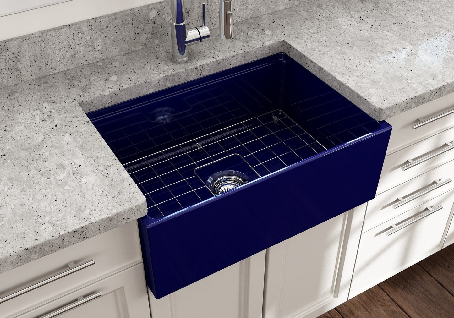 BOCCHI CONTEMPO 27" Single Bowl Kitchen Sink with Integrated Work Station & Accessories