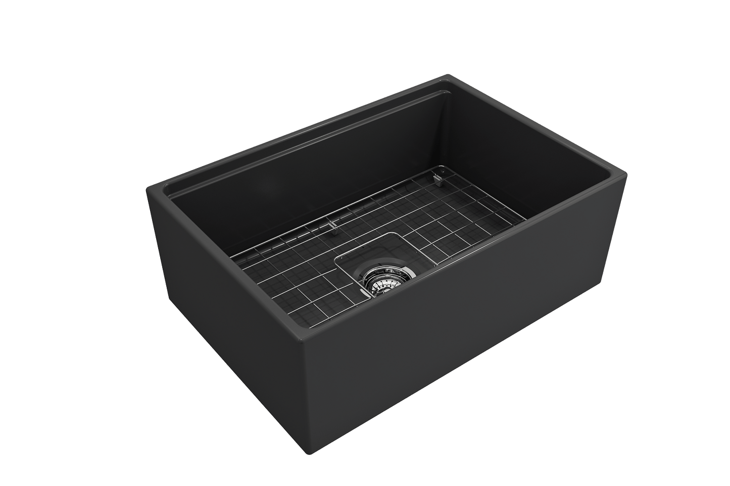 BOCCHI CONTEMPO 27" Single Bowl Kitchen Sink with Integrated Work Station & Accessories