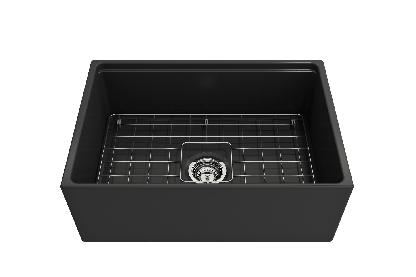 BOCCHI CONTEMPO 27" Single Bowl Kitchen Sink with Integrated Work Station & Accessories