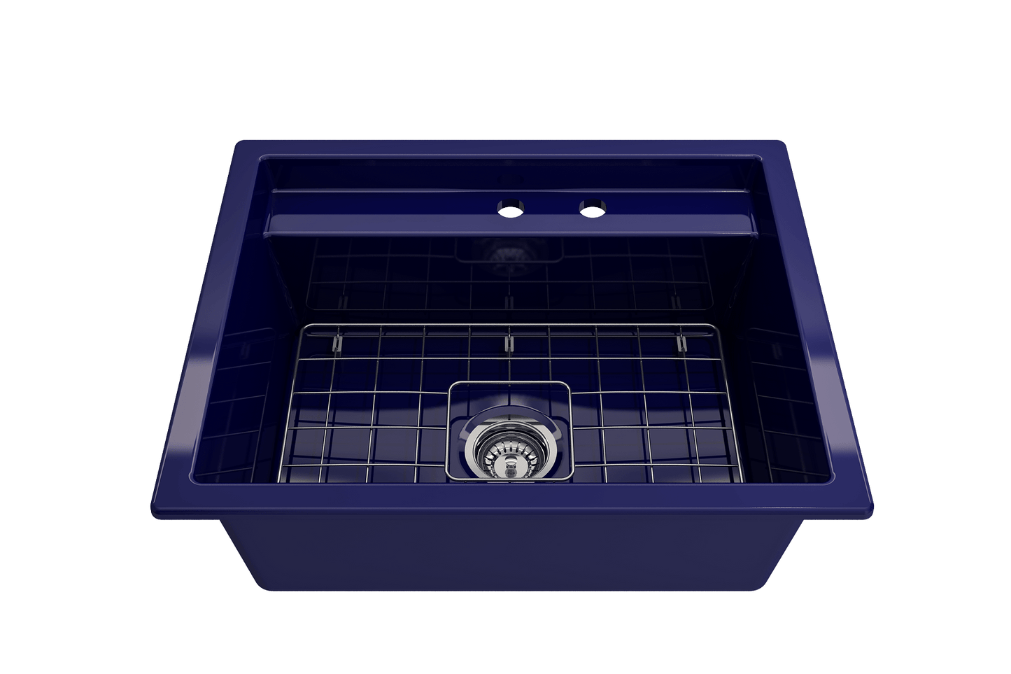 BOCCHI BAVENO UNO 27" Single Bowl Kitchen Sink 2-Hole with Integrated Workstation and Accessories