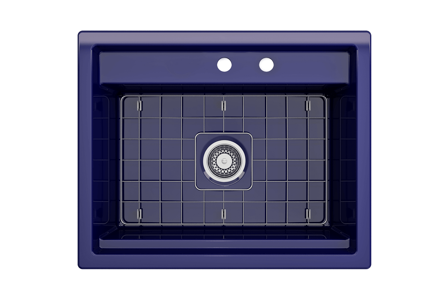 BOCCHI BAVENO UNO 27" Single Bowl Kitchen Sink 2-Hole with Integrated Workstation and Accessories