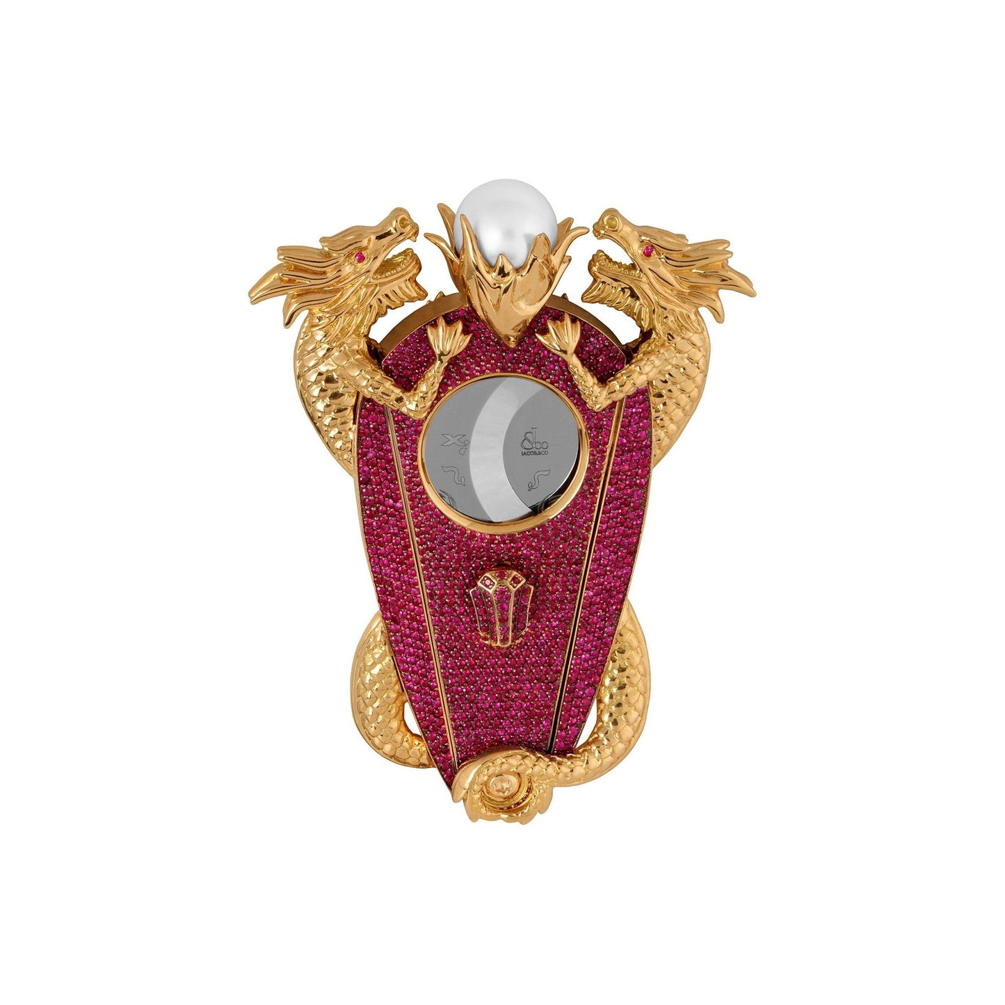 Xikar Dueling Dragons Chasing Flaming Pearl Cigar Cutter | 1 of 1 Exclusive