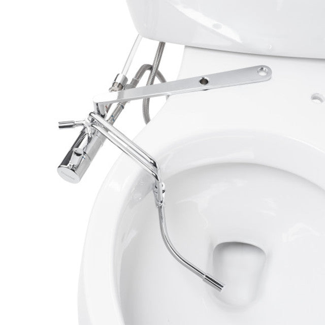 Side-Mounted Bidet Attachment with Adjustable Spray Wand, Dual Temperature
