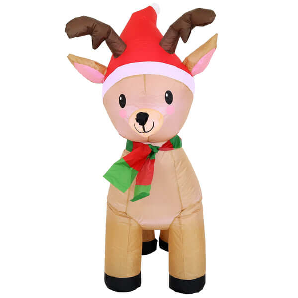 3.5' Foot Cheerful Reindeer- Inflatable Christmas Decoration
