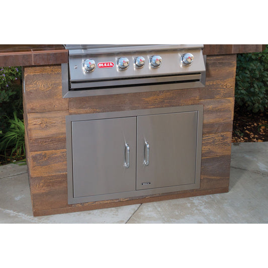 Bull Stainless Steel Double Storage Doors