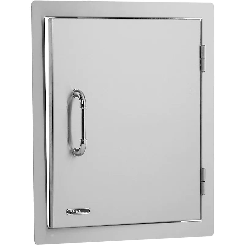 Bull 18-Inch Right Hinged Stainless Steel Single Access Door - Vertical