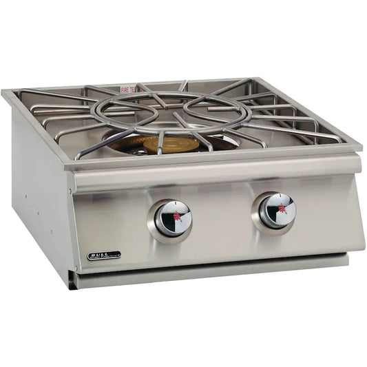Bull Built-In Stainless Steel Power Burner W/ Stainless Steel Lid