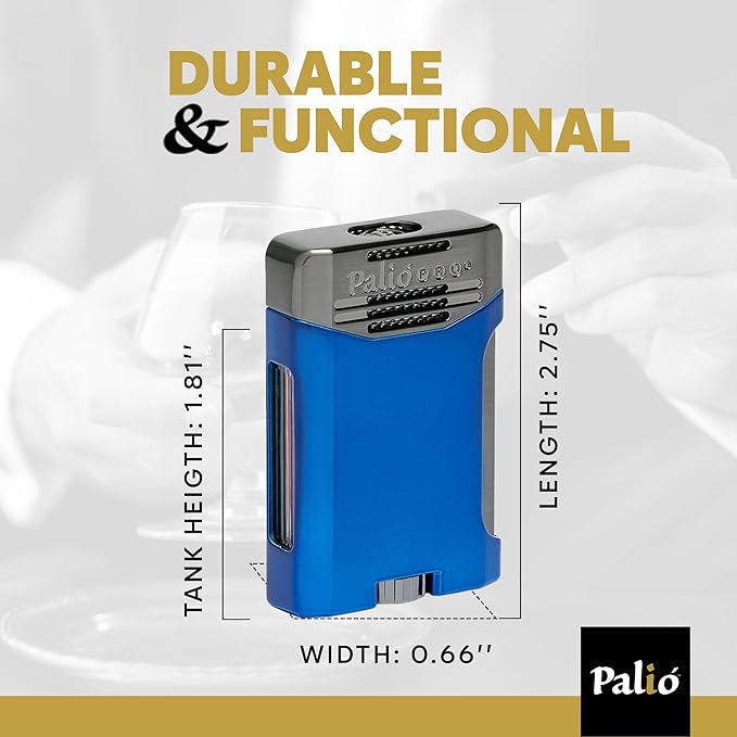 Palió Antares Side Squeeze Dual Flame Torch Lighter