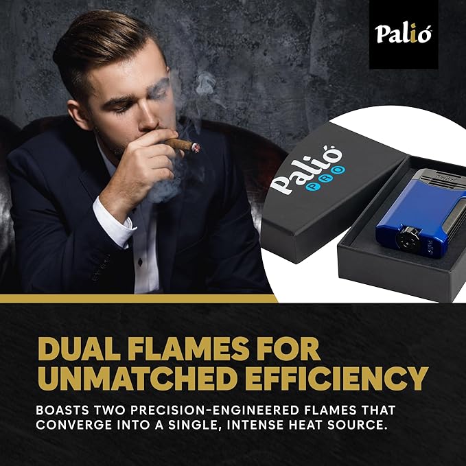 Palió Antares Side Squeeze Dual Flame Torch Lighter