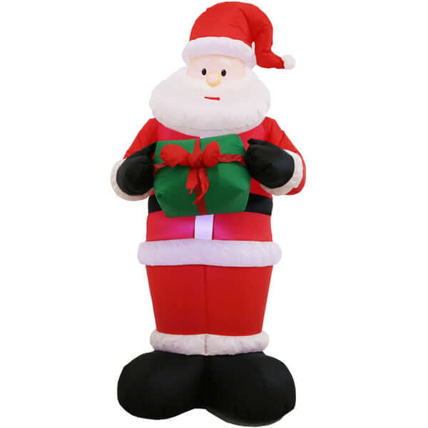 6' Santa Claus with Gift- Inflatable Christmas Decoration