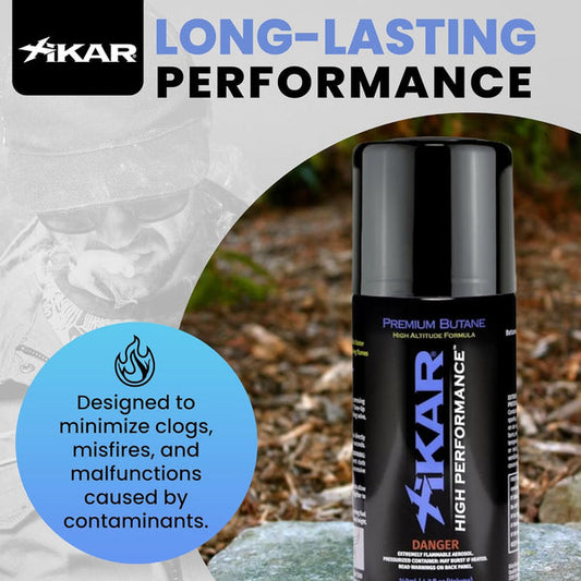 Xikar High Performance Butane Lighter Refill Fluid | 8oz Cans - Case of 12