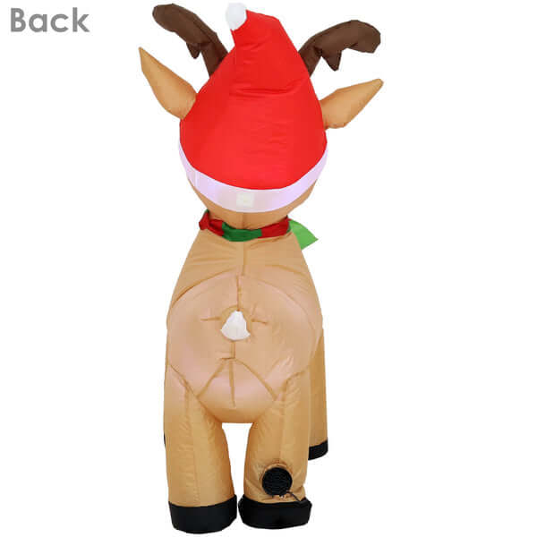 3.5' Foot Cheerful Reindeer- Inflatable Christmas Decoration