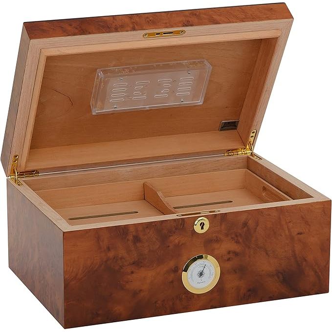 Santorini Desktop Humidor | Holds 75 Cigars