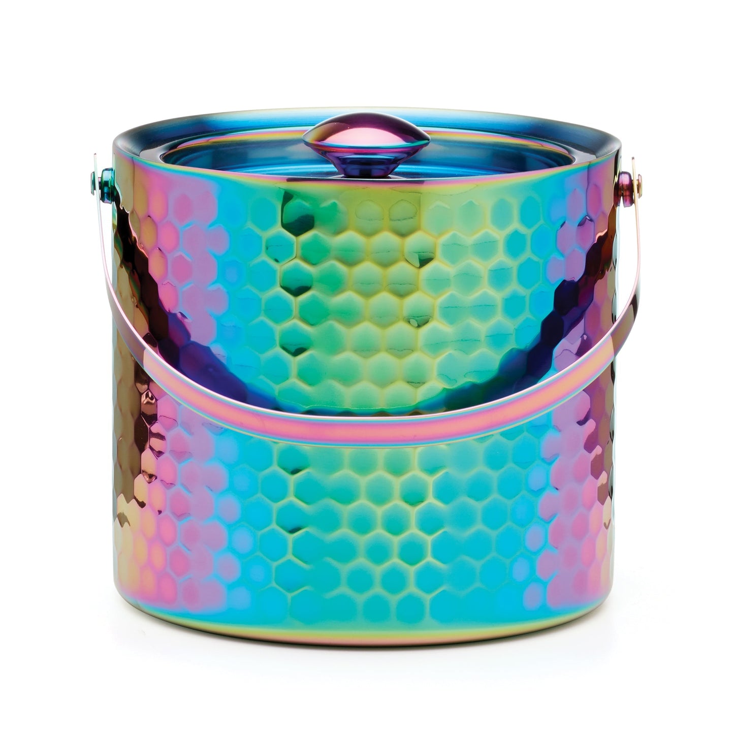 3 Qt Rainbow Faceted Insulated Ice Bucket