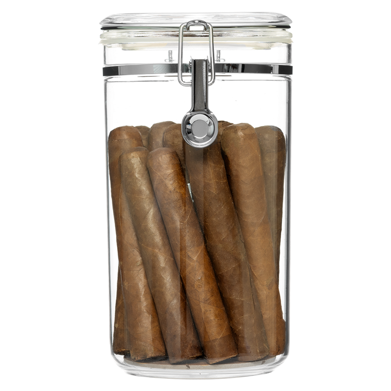 Vaso Acrylic Jar | Stores 25 Cigars