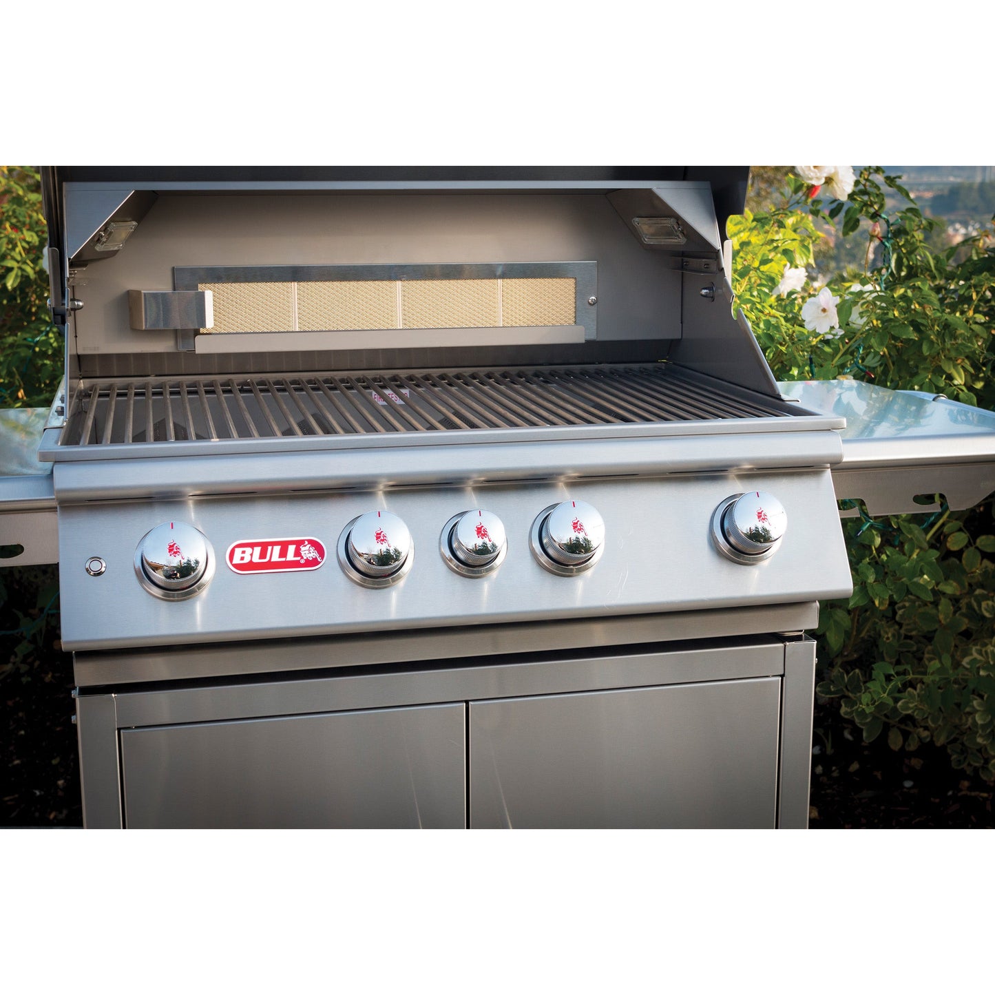 Bull Angus 30" Gas Grill | 4 Infrared Burners & Rotisserie Spit | Built-in or Freestanding on Cart