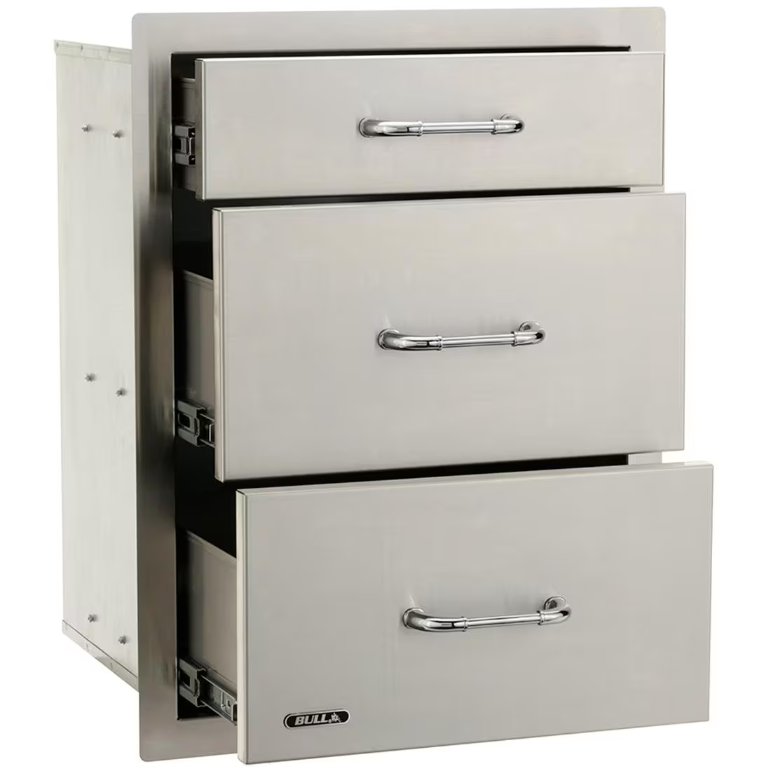 Bull 21-Inch Stainless Steel Triple Access Drawer