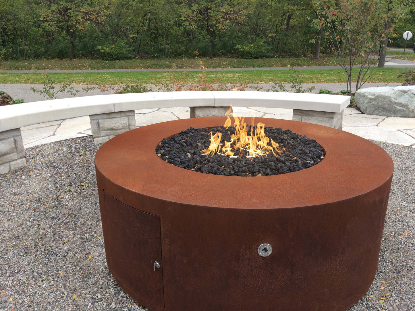 The Outdoor Plus Unity Steel Fire Pit - 18" Tall + Free Cover