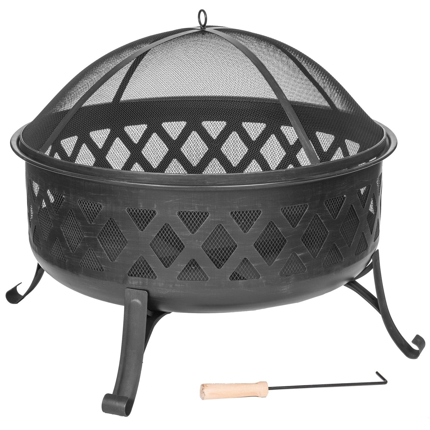 Dagan Diamond Style Wood Burning Fire Pit