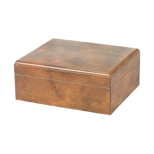 Rawhide Desktop Humidor with Crackel Finish | Holds 50 Cigars
