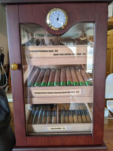 Milano Commercial Countertop Cigar Humidor | Holds 125 Cigars