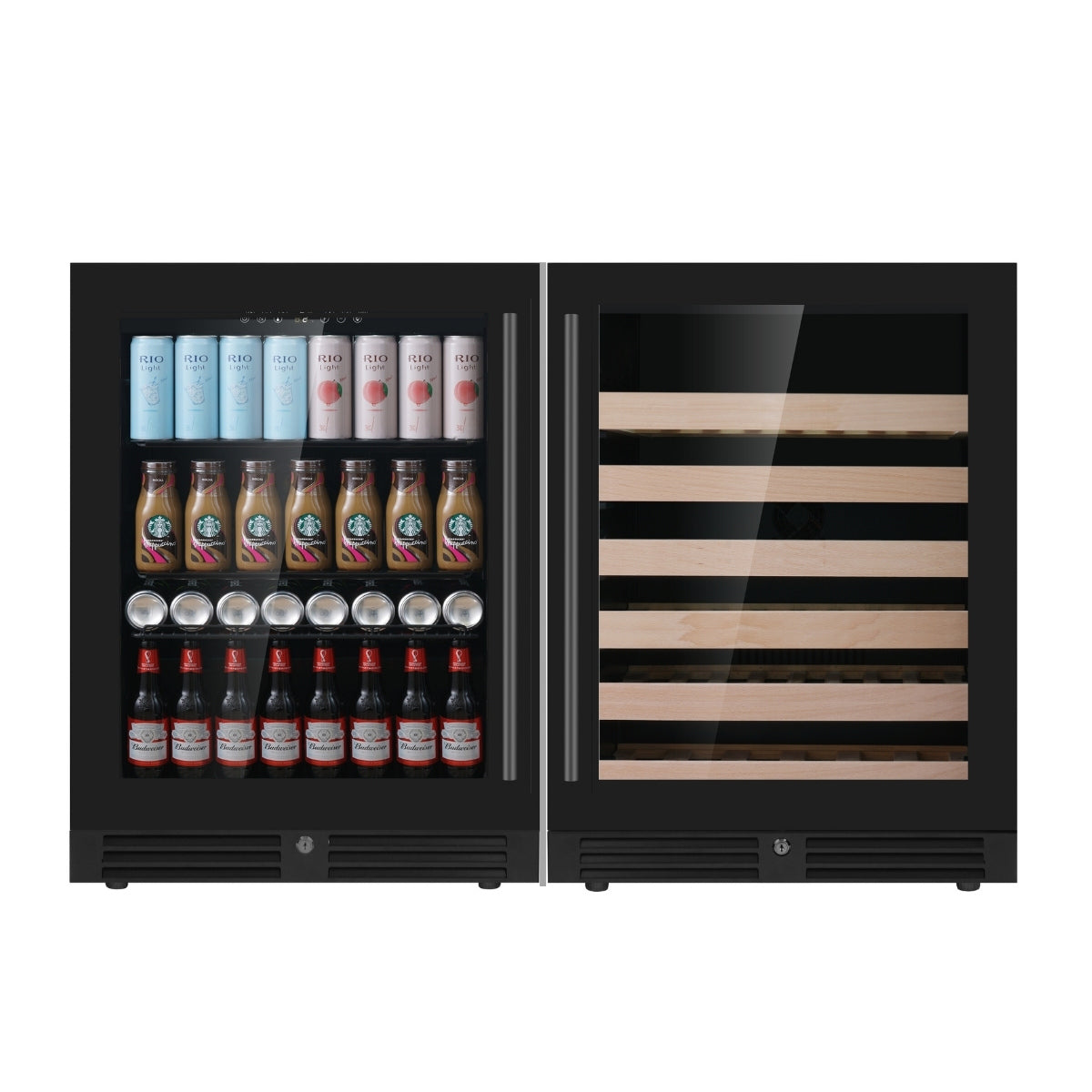 KingsBottle 47" Under counter Wine and Beverage Combo | KBU145BW
