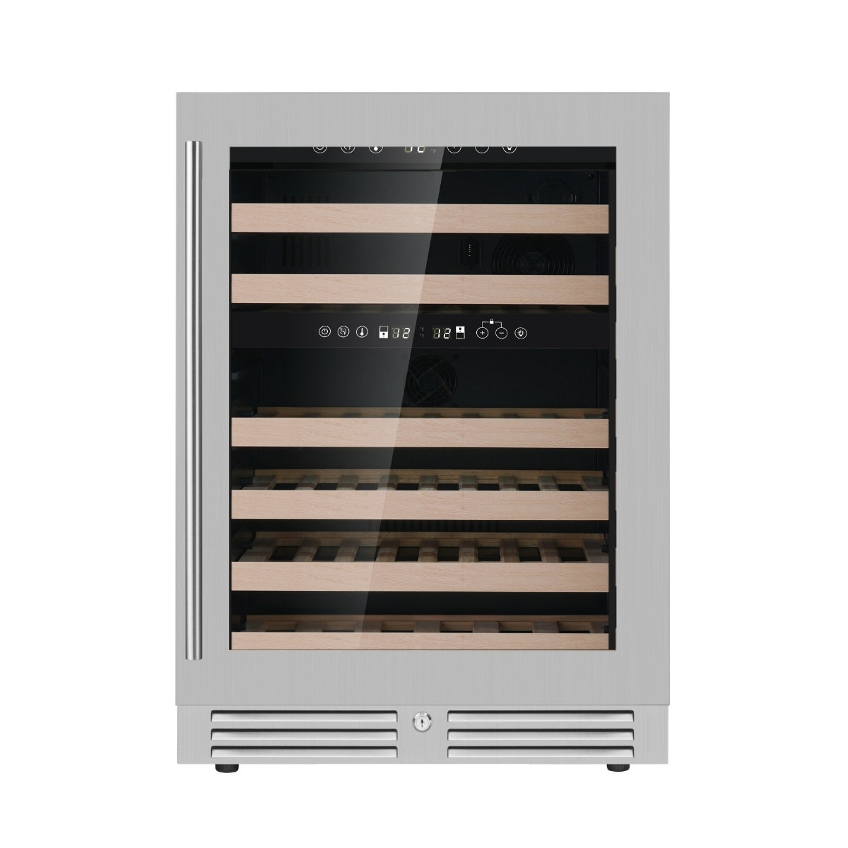 KingsBottle 24” Dual Zone Wine Cooler | Holds 46 Bottles | KBU145DX