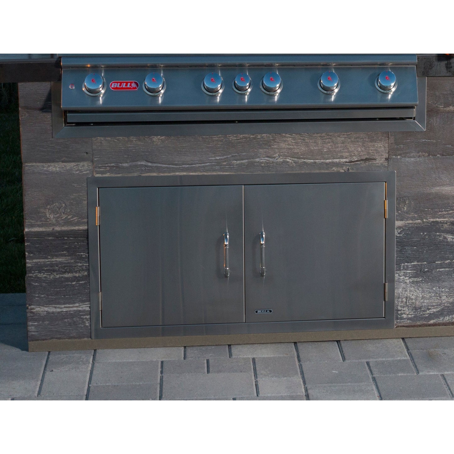 Bull Stainless Steel Double Storage Doors