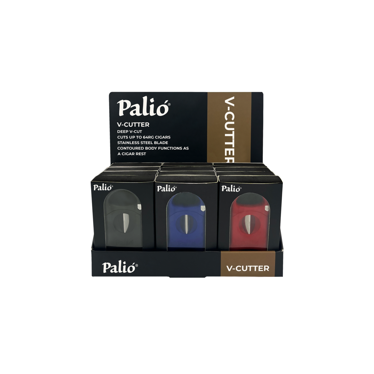 Palió VCutter 12 ct Display- Assorted Colors