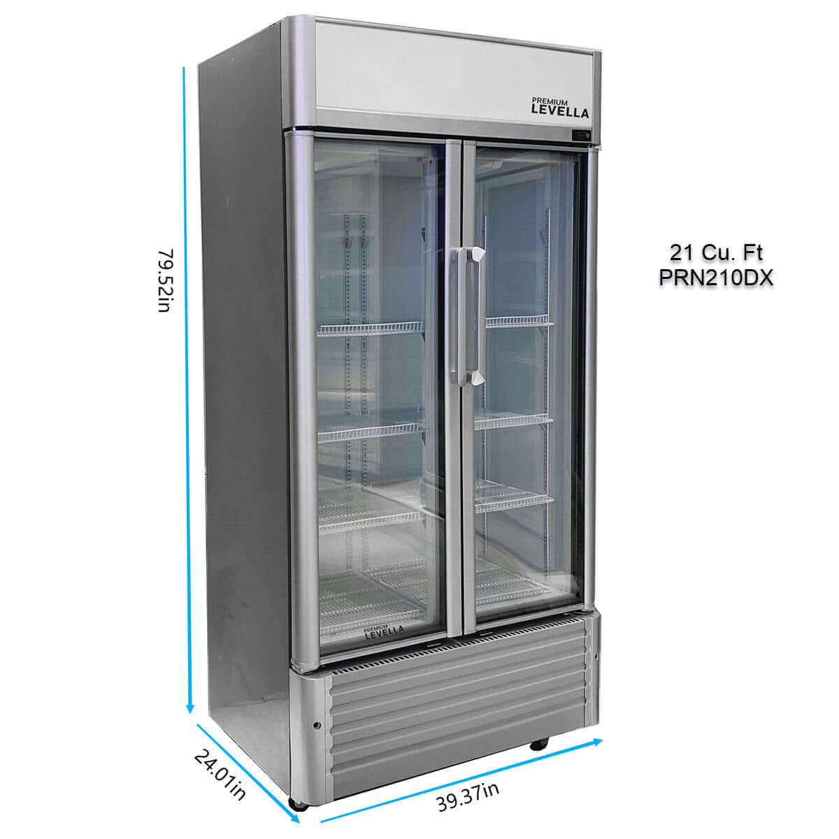 16 Cu Ft Display Refrigerator | Silver Exterior Finish