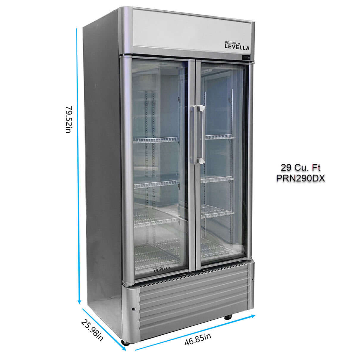 16 Cu Ft Display Refrigerator | Silver Exterior Finish