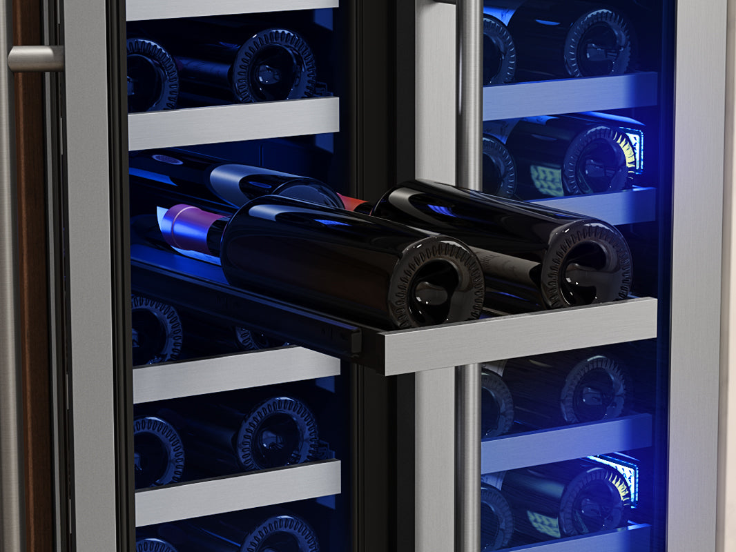 Zephyr Presrv 24" Dual Zone Wine Cooler | Holds 42 Bottles | PRW24C32BG