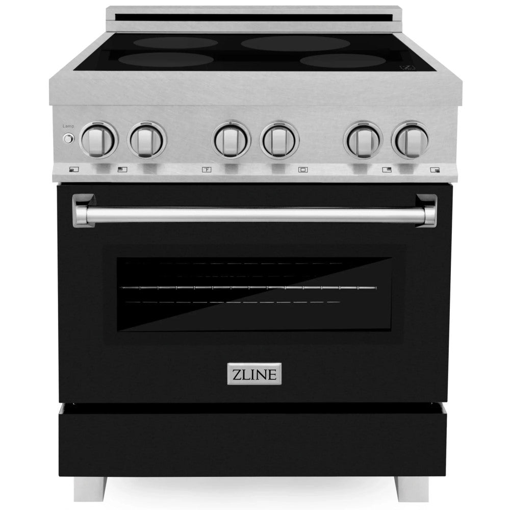 ZLINE 30" 4.0 cu. ft. Induction Range in DuraSnow® with a 4 Element Stove and Electric Oven (RAINDS-30)