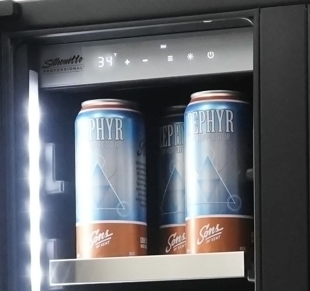 Danby Silhouette Lorraine | 24" Dual Zone Wine & Beverage Center Combo | Holds 61 Cans, 21 Bottles