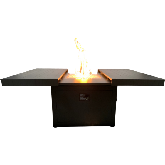 Plank & Hide™ 42" Square Functional Fire Pit Table